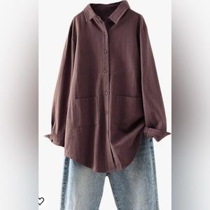 Brown Linen Shirt